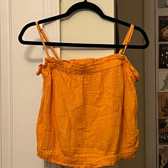 Anthropologie Orange Sleeveless Strap Top - Picture 1 of 3